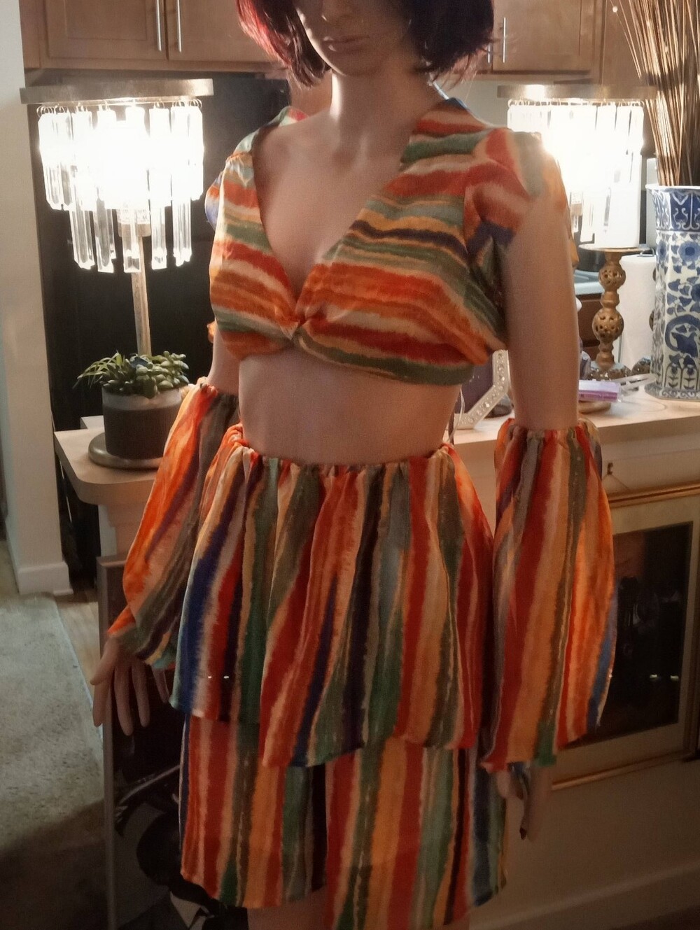 Tropical three piece sun set